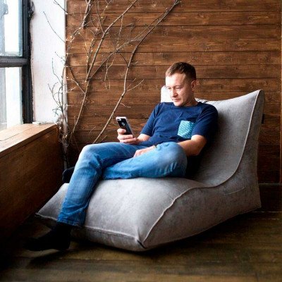 Чехол на бескаркасное кресло мешок Лежак